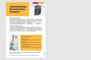 Download Sanierung asbesthaltige Brandschutzklappen CWS Fire Safety