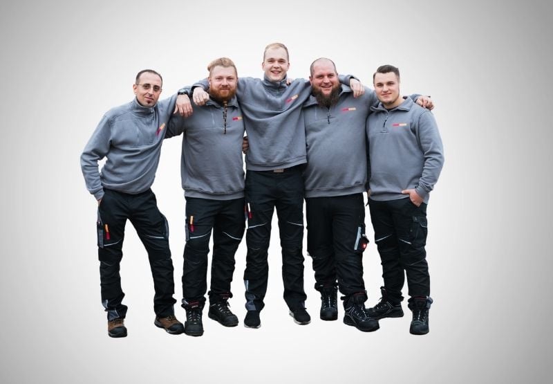 Team Kollegen Elektriker Elektroniker Dennis