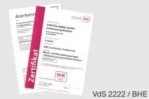 Download-Bild Zertifikate VdS 2222 BHE
