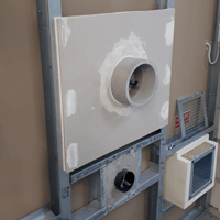 Fire protection in dry construction