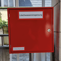 Dry extinguishing water system - Extinguishing water feed