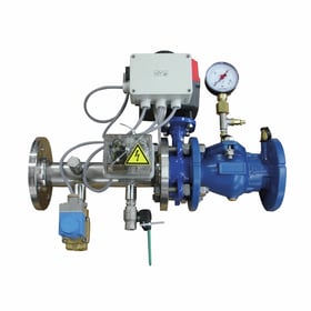 Filling and emptying station