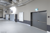 Fire doors made of steel