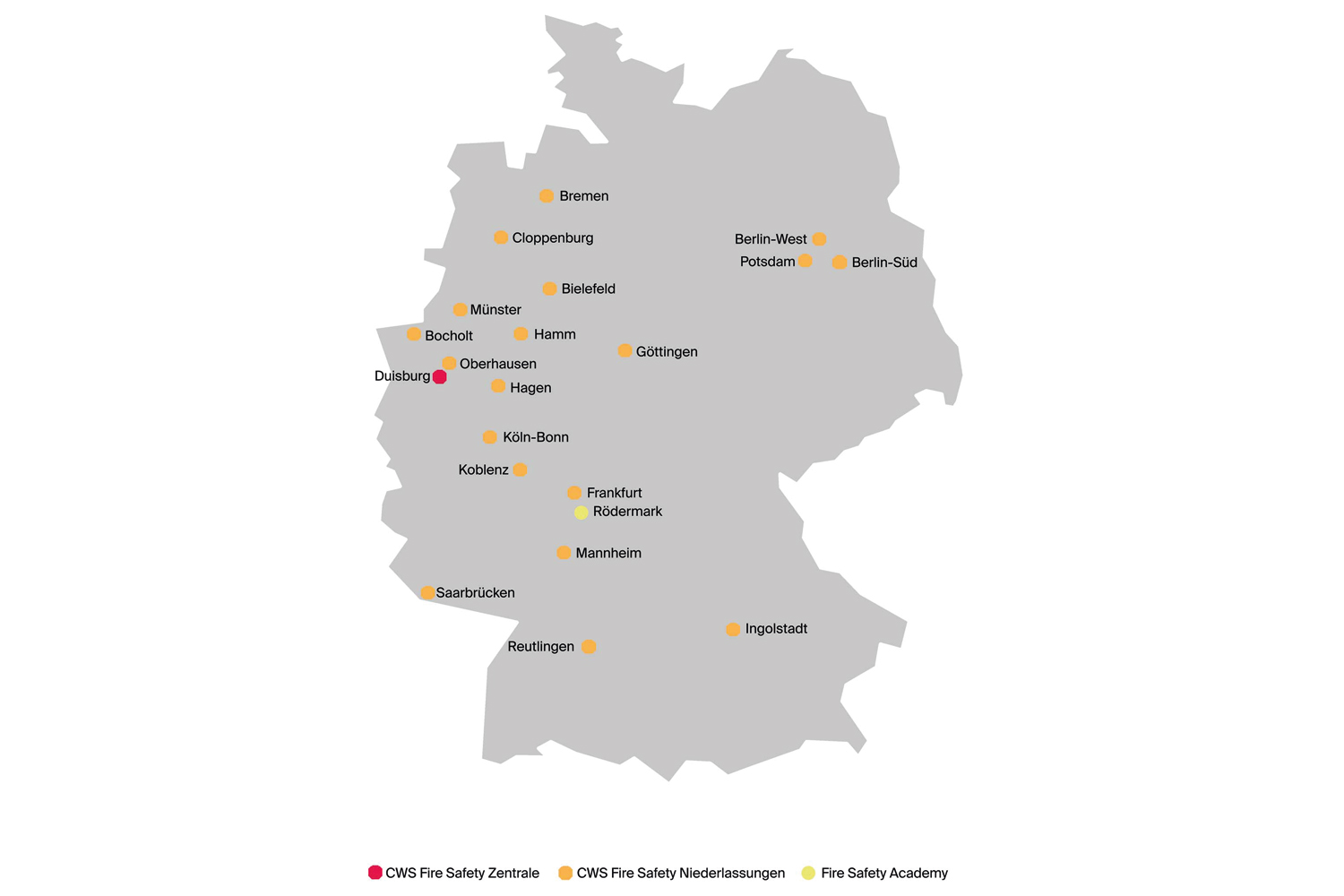 CWS Fire Safety Standorte Deutschland Elektriker Elektroniker