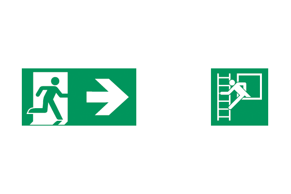 Operational fire protection - Emergency escape route marking