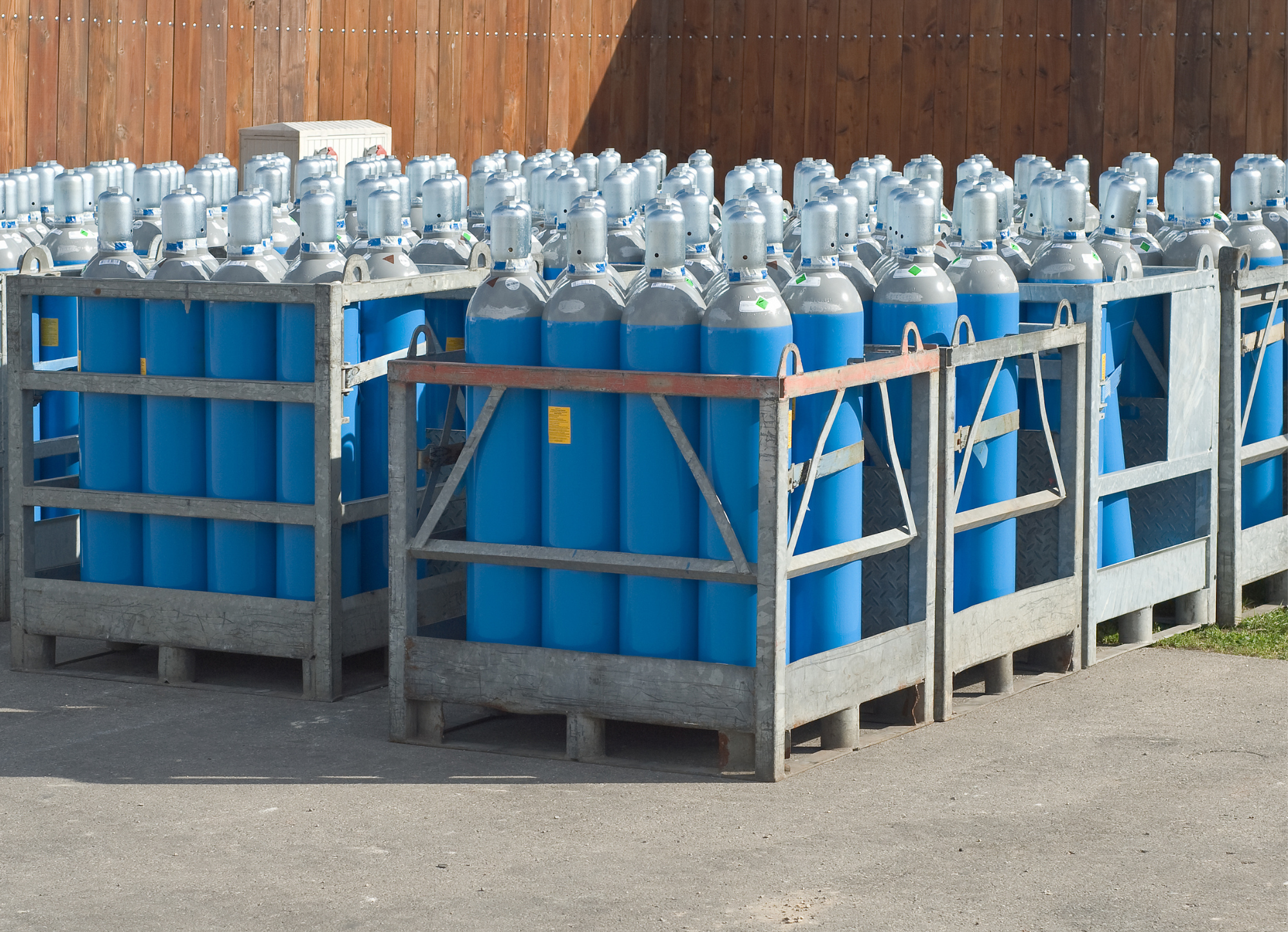 Industrial fire protection - Gas cylinder storage