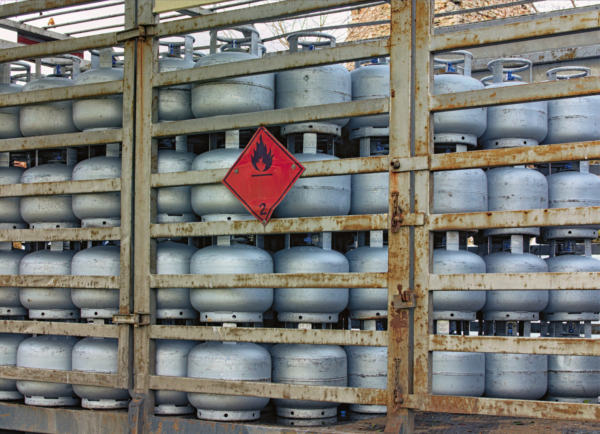 Industrial fire protection - Storage of gas cylinders