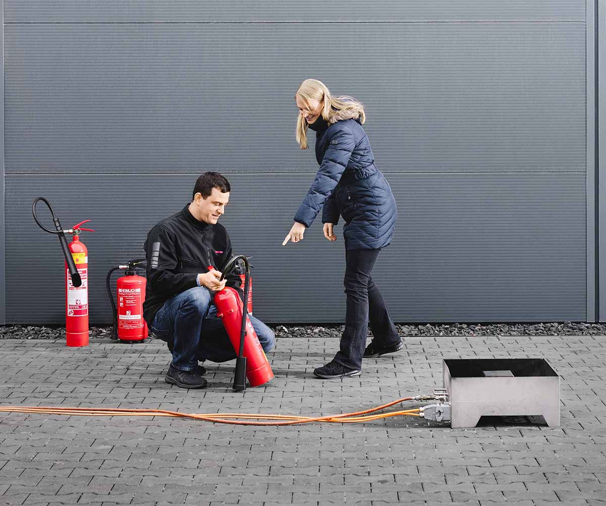 Brandhelfer im Betrieb-CWS Fire Safety schult ihre Mitarbeiter