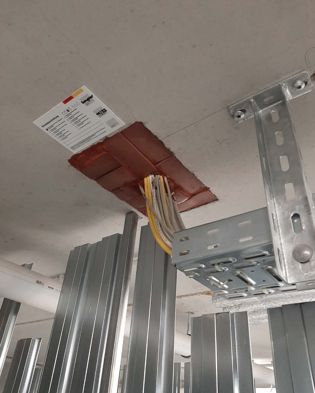 Brandschutzabschottung-Kabel-CWS Fire Safety