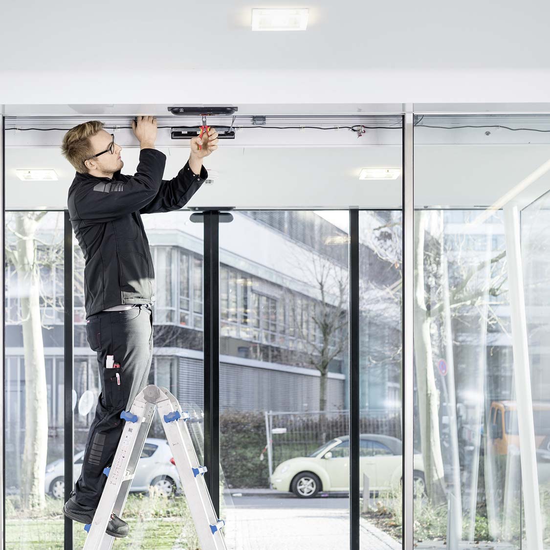 Brandschutztür mit Glas-CWS Fire Safety