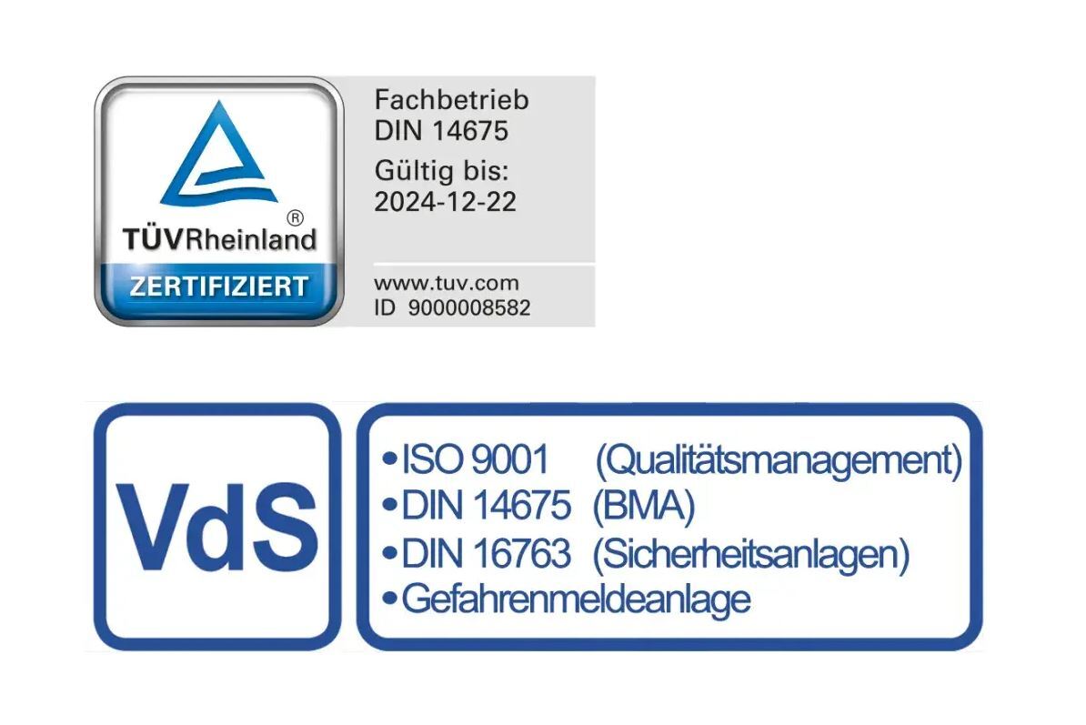 CWS Fire Safety ist zertifizierter Fachbetrieb-Jetzt Brandmeldeanlage Kosten anfragen