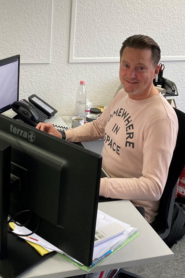 David Disponent Arbeitsplatz