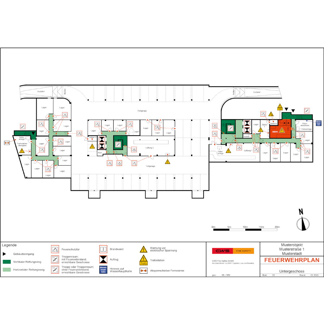 Erstellung von Feuerwehrplänen nach DIN 14095-CWS Fire Safety