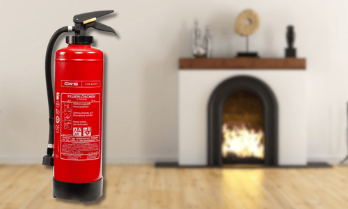 Feuerlöscher für Kaminofen