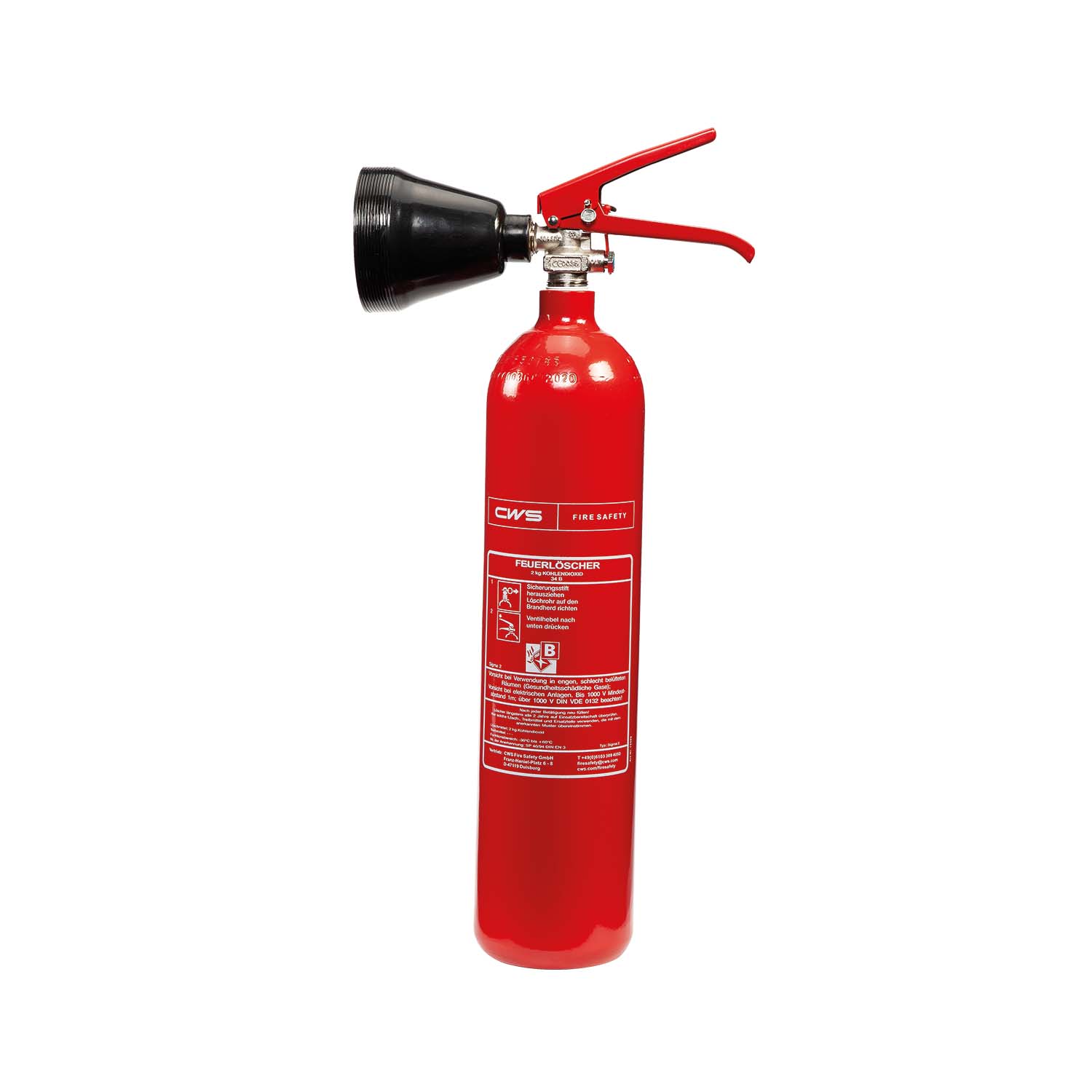 Feuerlöscher-Arten-CO2-Löscher-CWS Fire Safety