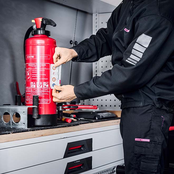 Feuerlöscher für Büro - Wartung