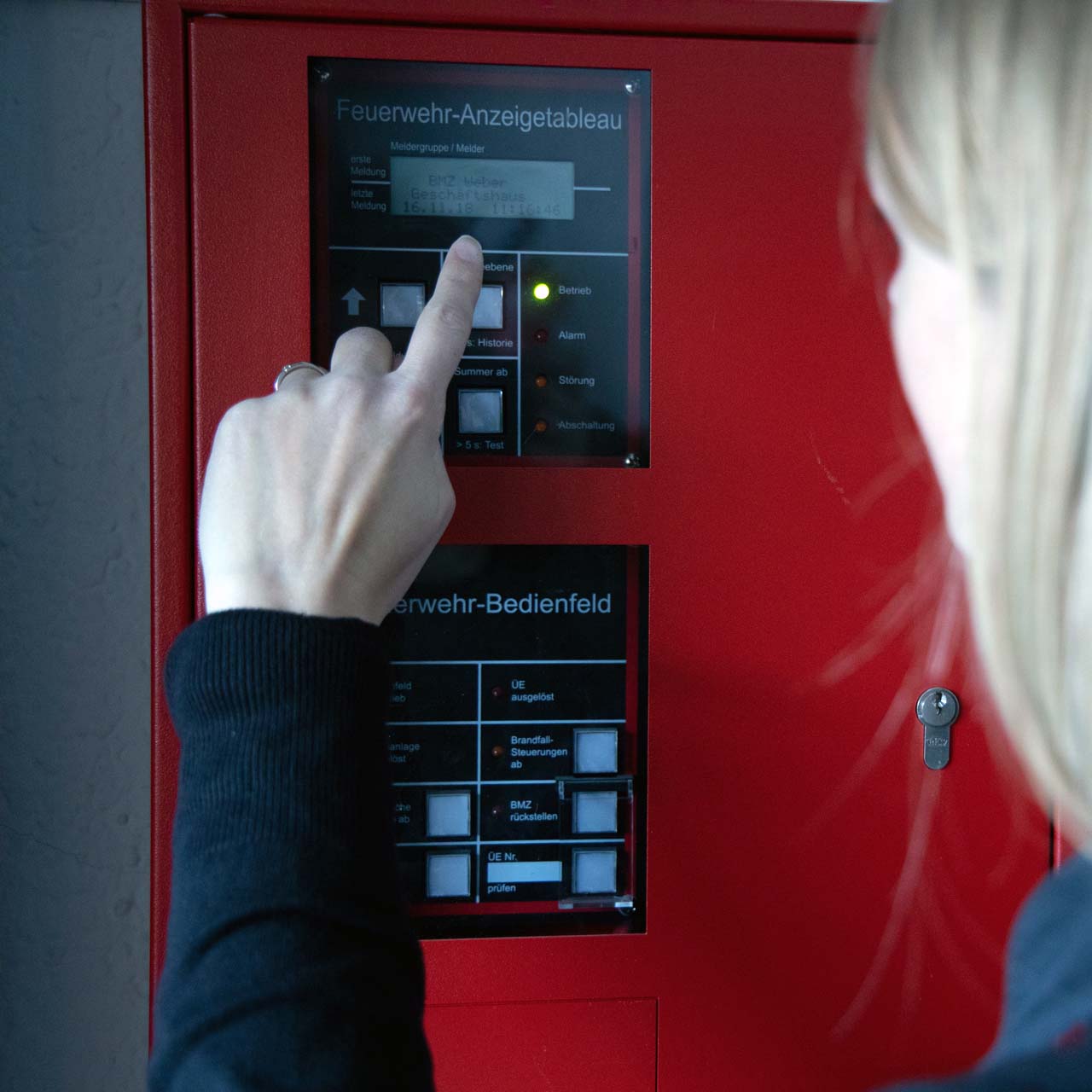 Feuerwehr-Anzeigentableau-BMA-CWS Fire Safety