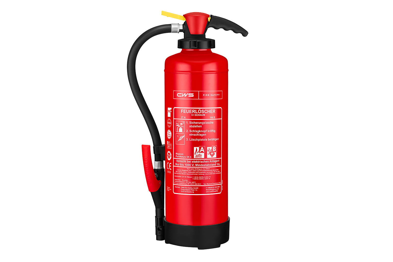 Fluorfreier Schaumfeuerloescher von CWS