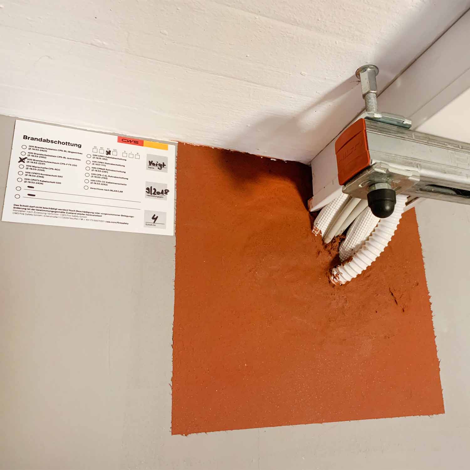 Kabelabschottung im vorbeugenden Brandschutz-Praxisbeispiel-CWS Fire Safety