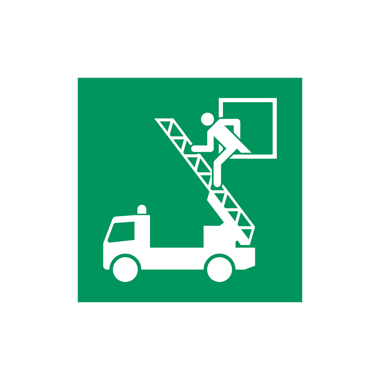 Notausstieg mit Fluchtleiter-CWS Fire Safety