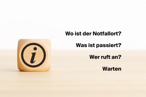 Notruf absetzen-W-Fragen-CWS Fire Safety