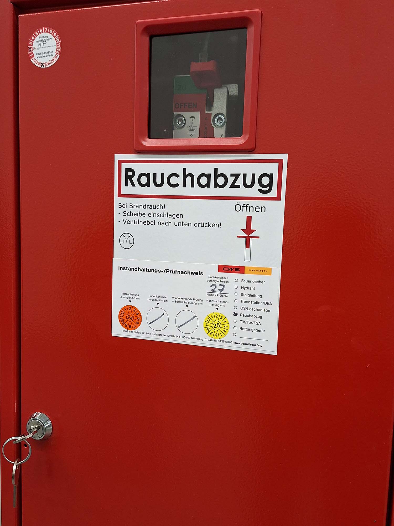 Pneumatische RWA-Alarmkasten-CWS Fire Safety