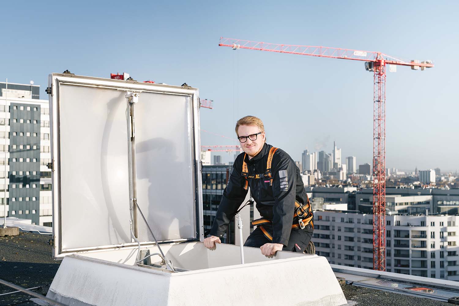 Rauchableitung-Einbau von Rauchableitungsöffnungen vom Profi-CWS Fire Safety