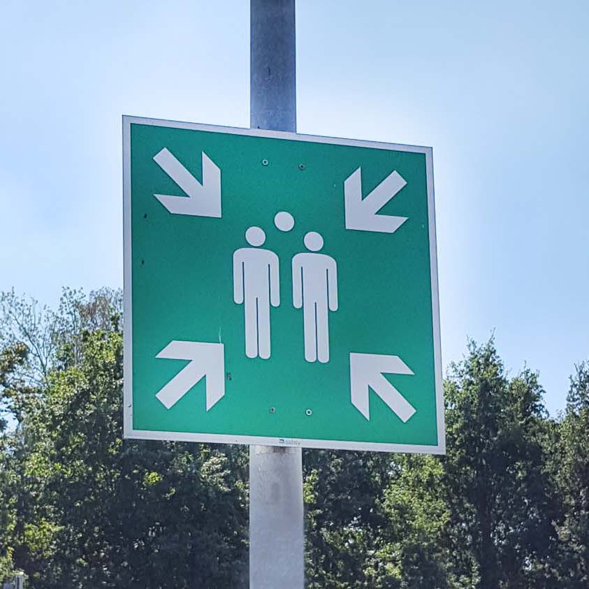 Sammelplatz-Schild-Sammelstelle-CWS Fire Safety