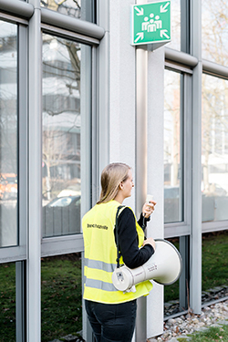 Sammelstelle-Sammelplatz-Brandschutzhelfer-CWS Fire Safety