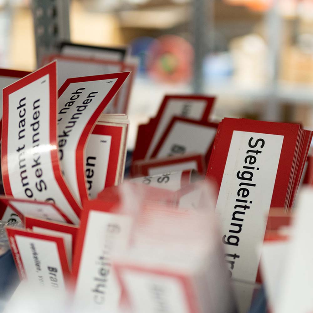 Sicherheitskennzeichnungen vom Experten-CWS Fire Safety