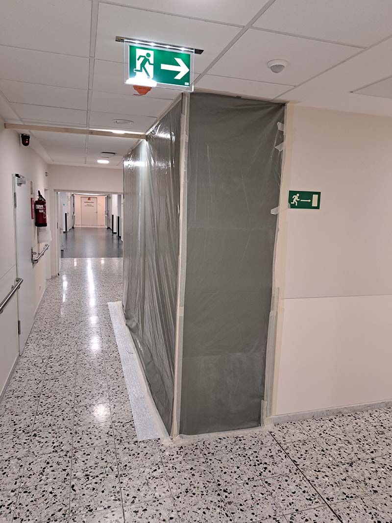 St Vinzenz Krankenhaus-Rheda-Treppenhaus-Sanierung vom Fachbetrieb-CWS Fire Safety