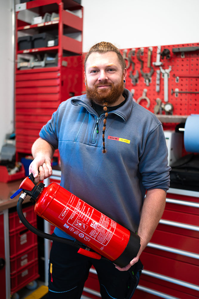 Wir begleiten dich Schritt für Schritt zum passenden Feuerlöscher-CWS Fire Safety