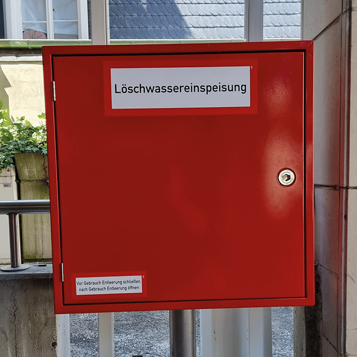 Löschwasseranlage trocken